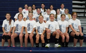 A total of 53 girls in Grades 3-8 participated in a summer youth volleyball camp held at the end of June at RAHS, which was hosted by the Reedsburg Beaver volleyball program. (Photos from Sheila Green)